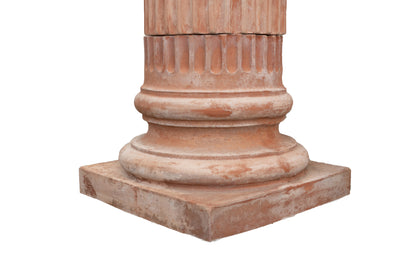 Biscottini Colonna ionica in terracotta di galestro 100% Made in Italy interamente Lavorata a Mano