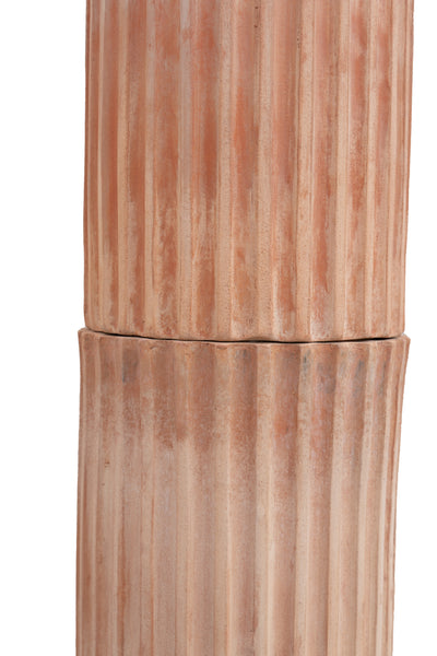 Biscottini Colonna ionica in terracotta di galestro 100% Made in Italy interamente Lavorata a Mano