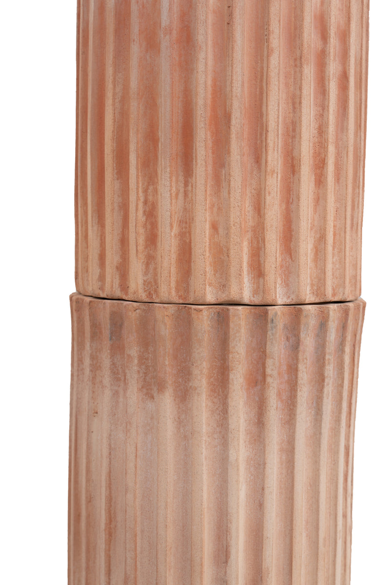 Biscottini Colonna ionica in terracotta di galestro 100% Made in Italy interamente Lavorata a Mano