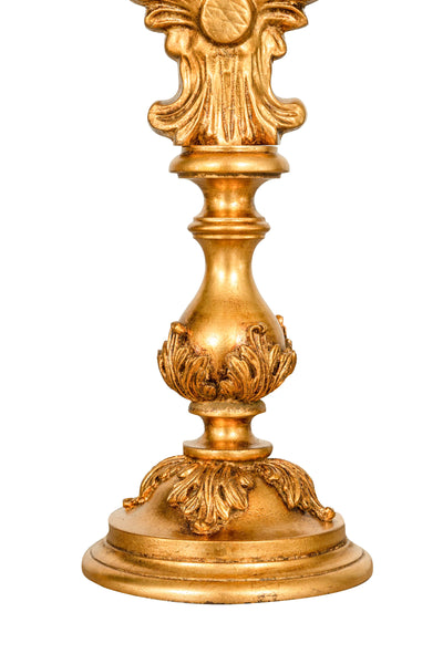 Biscottini SPECCHIERA DA APPOGGIO IN LEGNO FINITURA FOGLIA ORO ANTICATO MADE IN ITALY