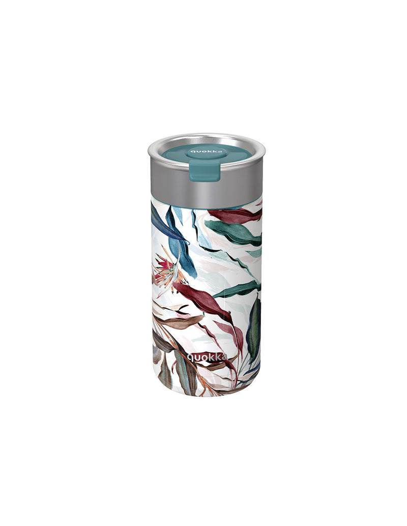 Quokka Boost Coffee Tumbler - Stainless steel thermal mug with brewer 400 ml (Bouquet)