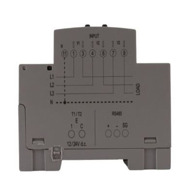Contatore trifase per collegamento diretto uscita RS485 63A 4 moduli 230VAC Bticino
