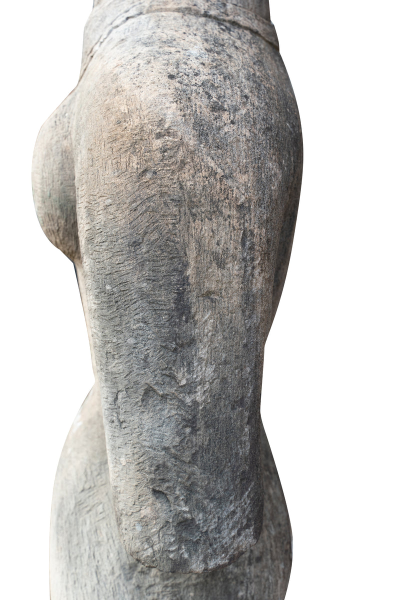 Biscottini Statua corpo di donna in pietra raffigurante larghezza profondità Offerta