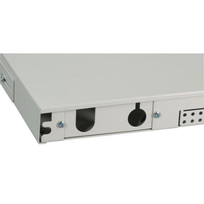 Box Ottico Versione Scorrevole 1U Senza Pannello Frontale Grigio