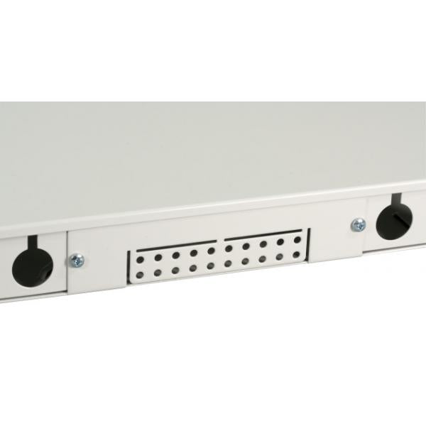 Box Ottico Versione Scorrevole 1U Senza Pannello Frontale Grigio
