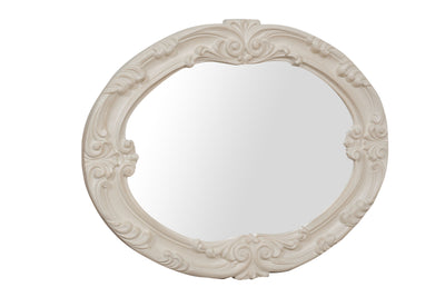 Biscottini SPECCHIERA DA PARETE IN LEGNO FINITURA BIANCA ANTICATA MADE IN ITALY Specchio