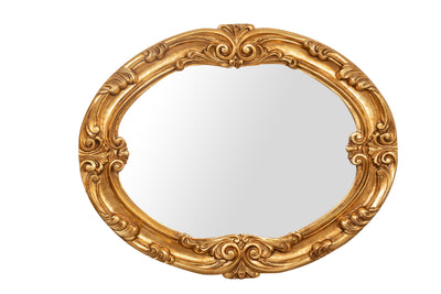 Biscottini SPECCHIERA DA PARETE IN LEGNO FINITURA FOGLIA ORO ANTICATO MADE IN ITALY