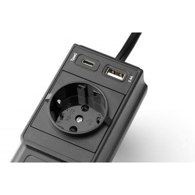 Trasformatore di Corrente per Auto con USB-A e USB-C, TE-21