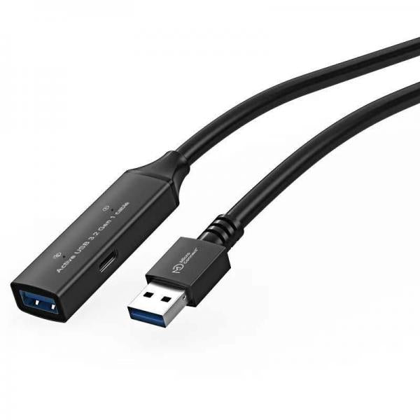 Microconnect USB3.0AAF15A cavo USB USB 3.2 Gen 1 [3.1 Gen 1] 15 m USB A Nero (Premium Active USB 3.2 Gen 1 - cable, A-A M-F With - integrated repeater, 15m 5 Gbps data transfer, - Warranty: 300M)