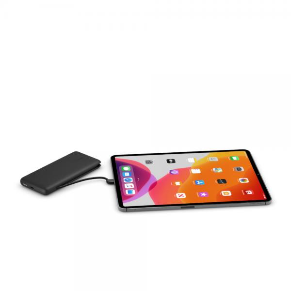 Belkin Powerbank 10K 23W PB USB-C In/out e Lightning Out Cavi Inclusi - Nero (BELKIN POWER BANK 10K INC USB-C - AND LIGHTNING CABLES BLACK)