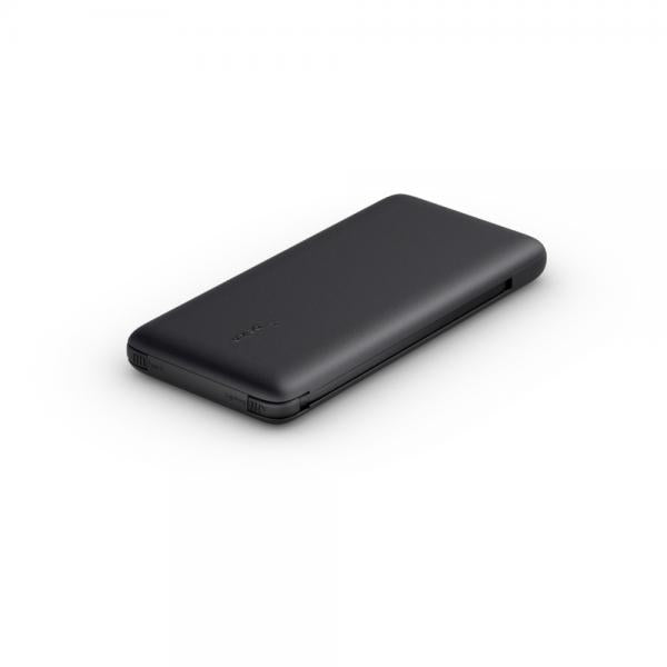 Belkin Powerbank 10K 23W PB USB-C In/out e Lightning Out Cavi Inclusi - Nero (BELKIN POWER BANK 10K INC USB-C - AND LIGHTNING CABLES BLACK)