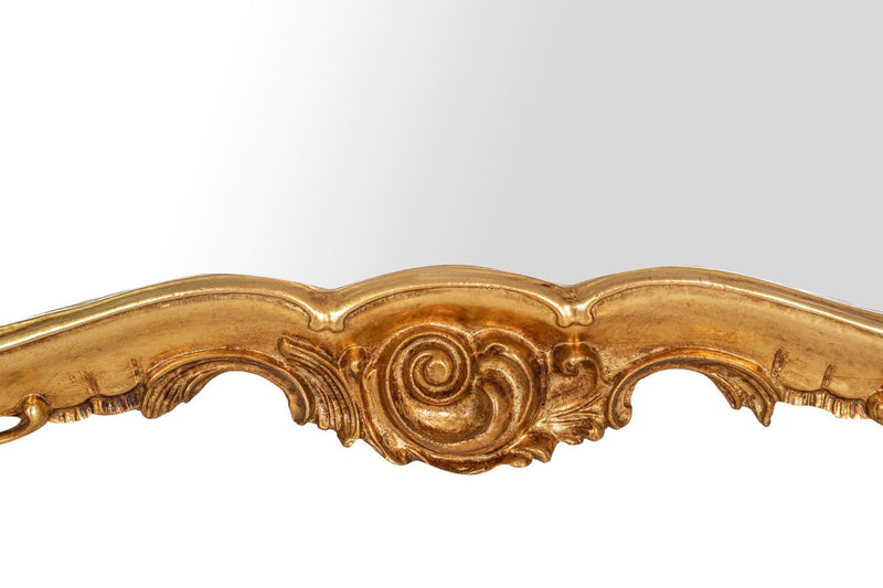 Biscottini SPECCHIERA DA PARETE IN LEGNO FINITURA FOGLIA ORO ANTICATO MADE IN ITALY