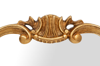 Biscottini SPECCHIERA DA PARETE IN LEGNO FINITURA FOGLIA ORO ANTICATO MADE IN ITALY