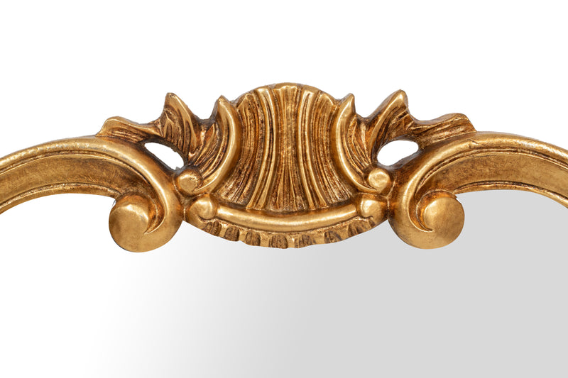 Biscottini SPECCHIERA DA PARETE IN LEGNO FINITURA FOGLIA ORO ANTICATO MADE IN ITALY