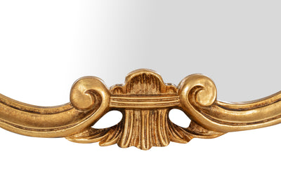 Biscottini SPECCHIERA DA PARETE IN LEGNO FINITURA FOGLIA ORO ANTICATO MADE IN ITALY