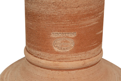Biscottini Colonna portavaso in Terracotta 100% Made in Italy interamente Lavorata a Mano