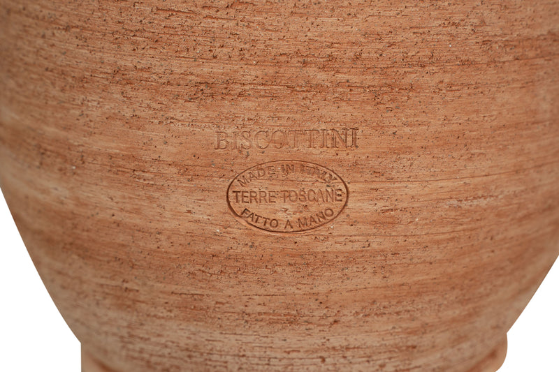 Biscottini Colonna portavaso in Terracotta 100% Made in Italy interamente Lavorata a Mano