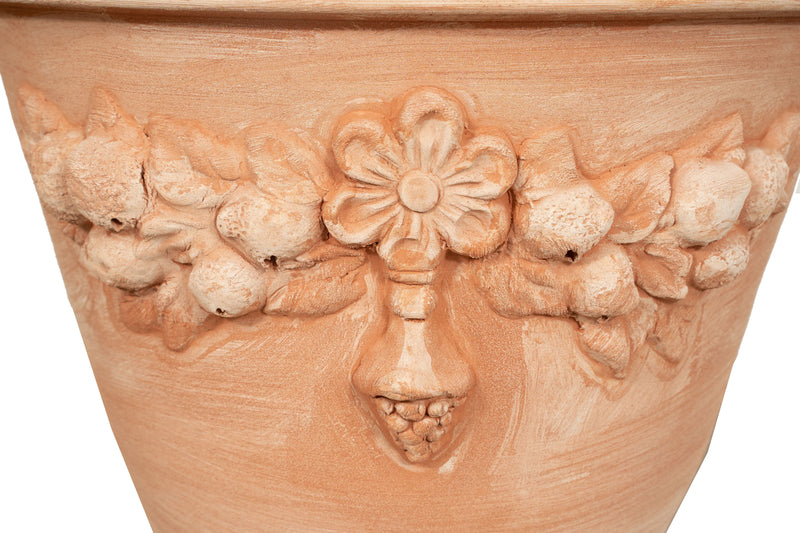 Biscottini Conca da parete in Terracotta 100% Made in Italy interamente Lavorata a Mano