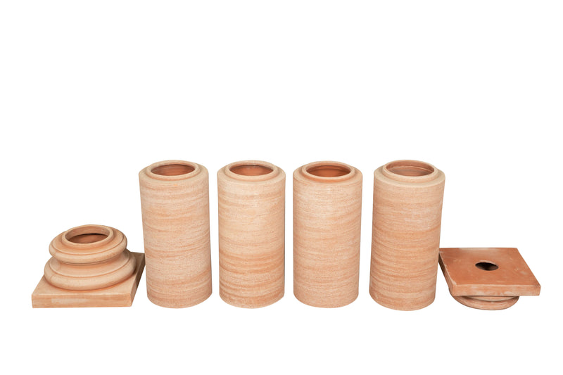 Biscottini Colonna pergola gazebo in Terracotta 100% Made in Italy interamente Lavorata a Mano