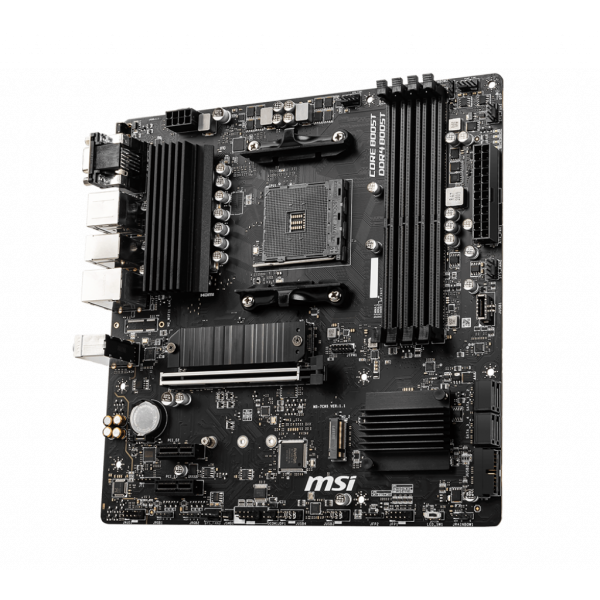 MSI B550M PRO-VDH - scheda madre - micro ATX - Socket AM4 - chipset AMD B550 - USB-C Gen1, USB 3.2 Gen 1 - Gigabit LAN - grafica integrata (CPU richiesta)