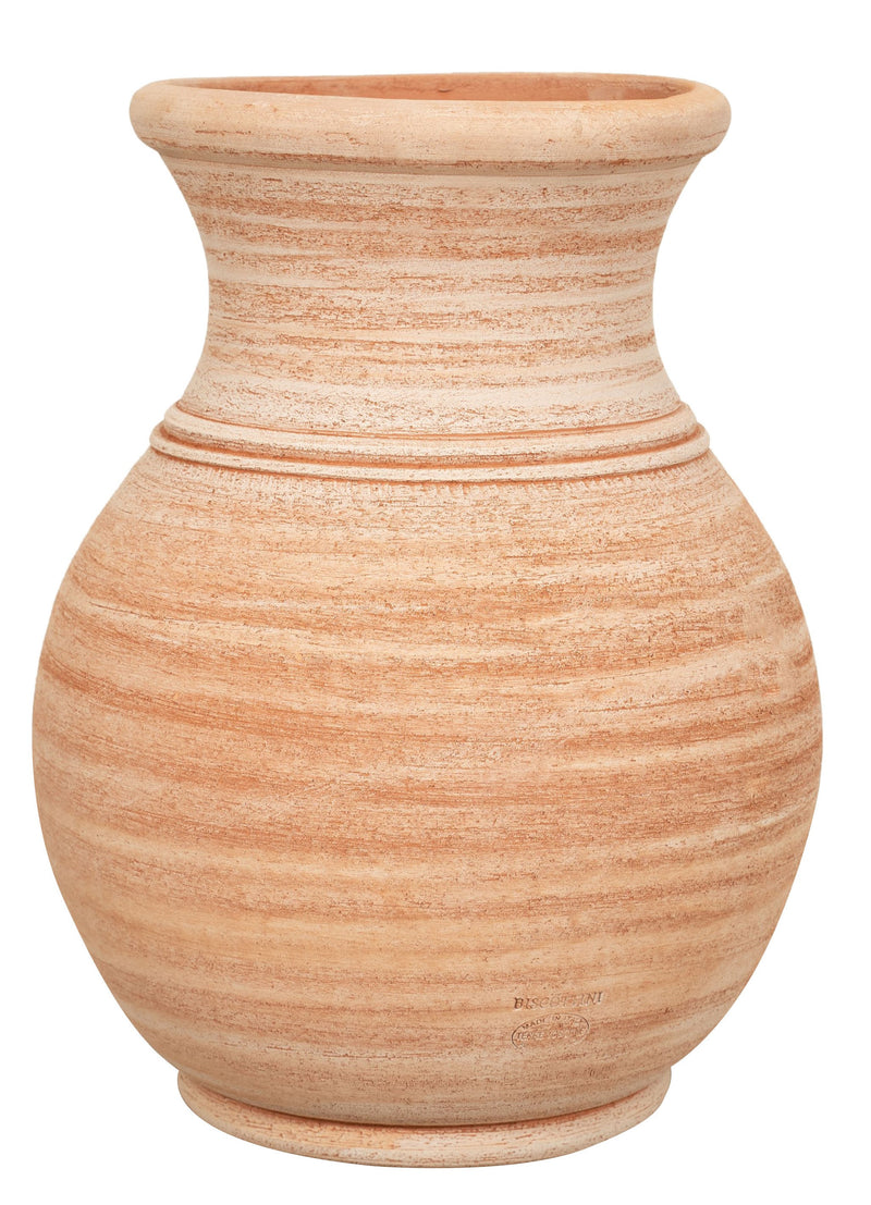 Biscottini Vaso in Terracotta 100% Made in Italy interamente Lavorata a Mano Conca tipo