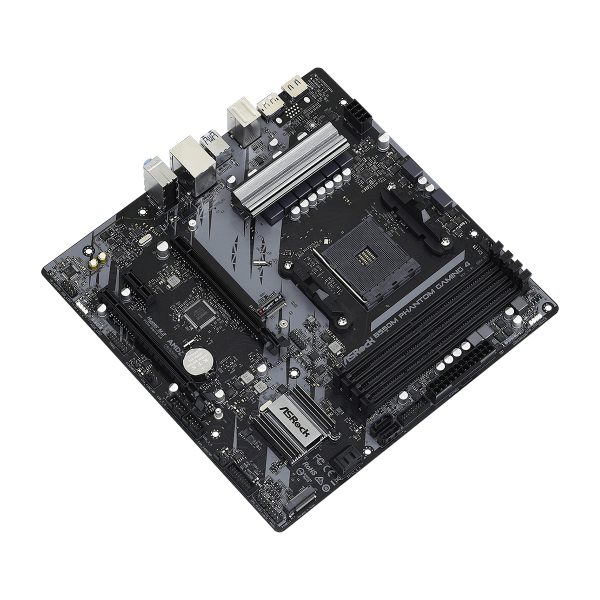 ASRock B550M Phantom Gaming 4 - scheda madre - micro ATX - Socket AM4 - Chipset AMD B550 - USB 3.2 Gen 1 - Gigabit LAN - grafica integrata (CPU richiesta)