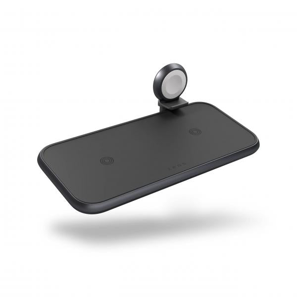 ZENS ZEDC14B/00 Caricabatterie per dispositivi mobili Cuffie, Smartphone, Orologio intelligente Nero USB Carica wireless Ricarica rapida Interno (Zens Aluminium Series Dual + Watch [wi)