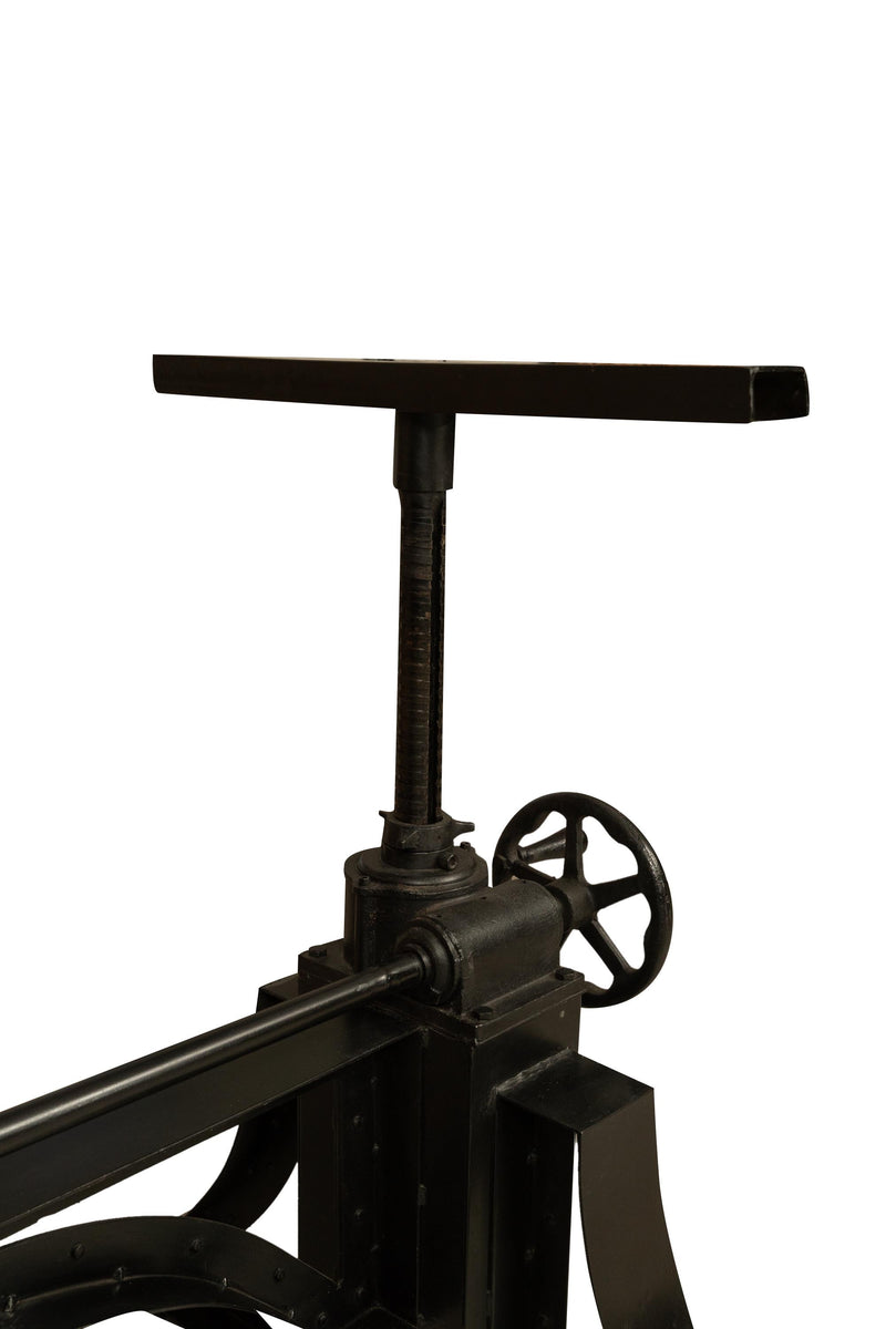 Biscottini Base tavolo in ghisa regolabile da ingranaggio a manovella Molto robusta stabile