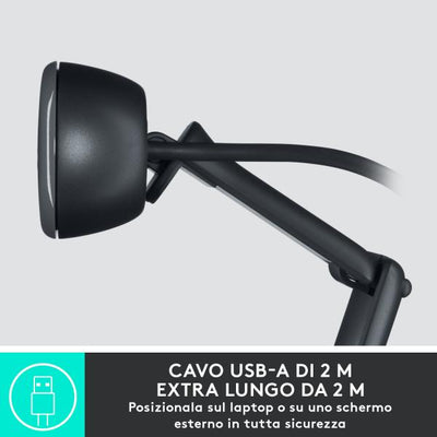 Logitech C505 - webcam - colori - 720p - lunghezza focale fissa