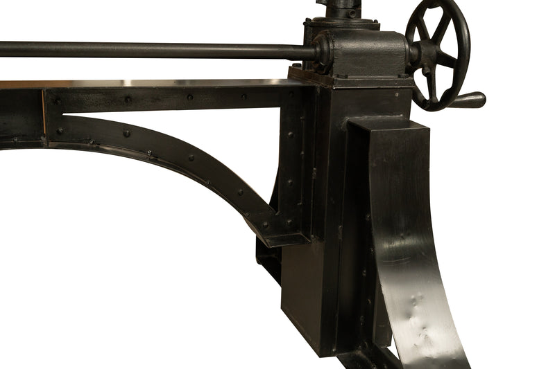 Biscottini Base tavolo in ghisa regolabile da ingranaggio a manovella Molto robusta stabile