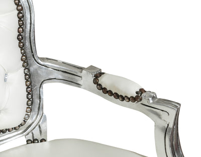 Biscottini POLTRONA STILE FRANCESE LUIGI XVI IN LEGNO MASSELLO DI FAGGIO XVI, faggio,