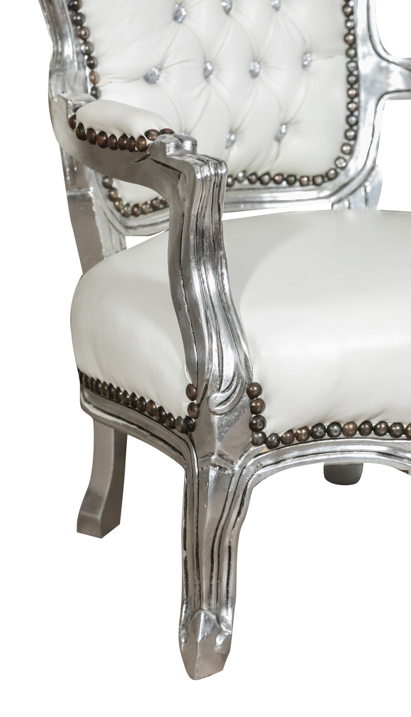 Biscottini POLTRONA STILE FRANCESE LUIGI XVI IN LEGNO MASSELLO DI FAGGIO XVI, faggio,