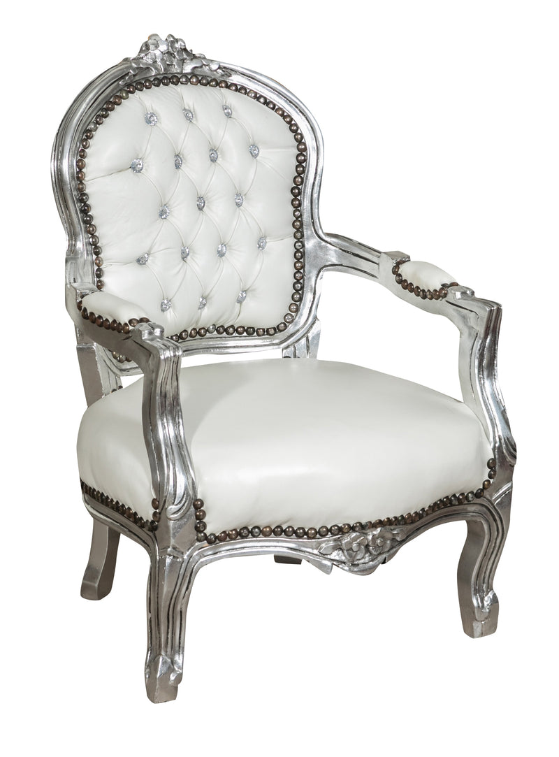 Biscottini POLTRONA STILE FRANCESE LUIGI XVI IN LEGNO MASSELLO DI FAGGIO XVI, faggio,