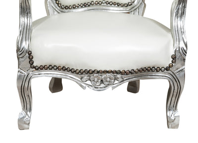 Biscottini POLTRONA STILE FRANCESE LUIGI XVI IN LEGNO MASSELLO DI FAGGIO XVI, faggio,