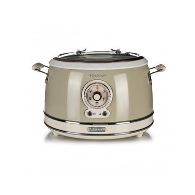 ARIETE CUOCIRISO VINTAGE BEIGE (2904/03) - 5 FUNZIONI COTTURA - 3.5LT (RISO 1.8LT) - 700W