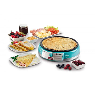 ARIETE CREPES MAKER AZZURRO (PARTY TIME) (0202/01) - PIASTRA ELETTRICA PER CREPES - 1000W