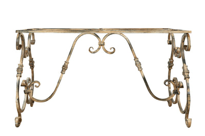 Biscottini Base tavolo in ferro finitura anticata Molto robusta resistente Offerta