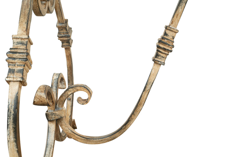 Biscottini Base tavolo in ferro finitura anticata Molto robusta resistente Offerta