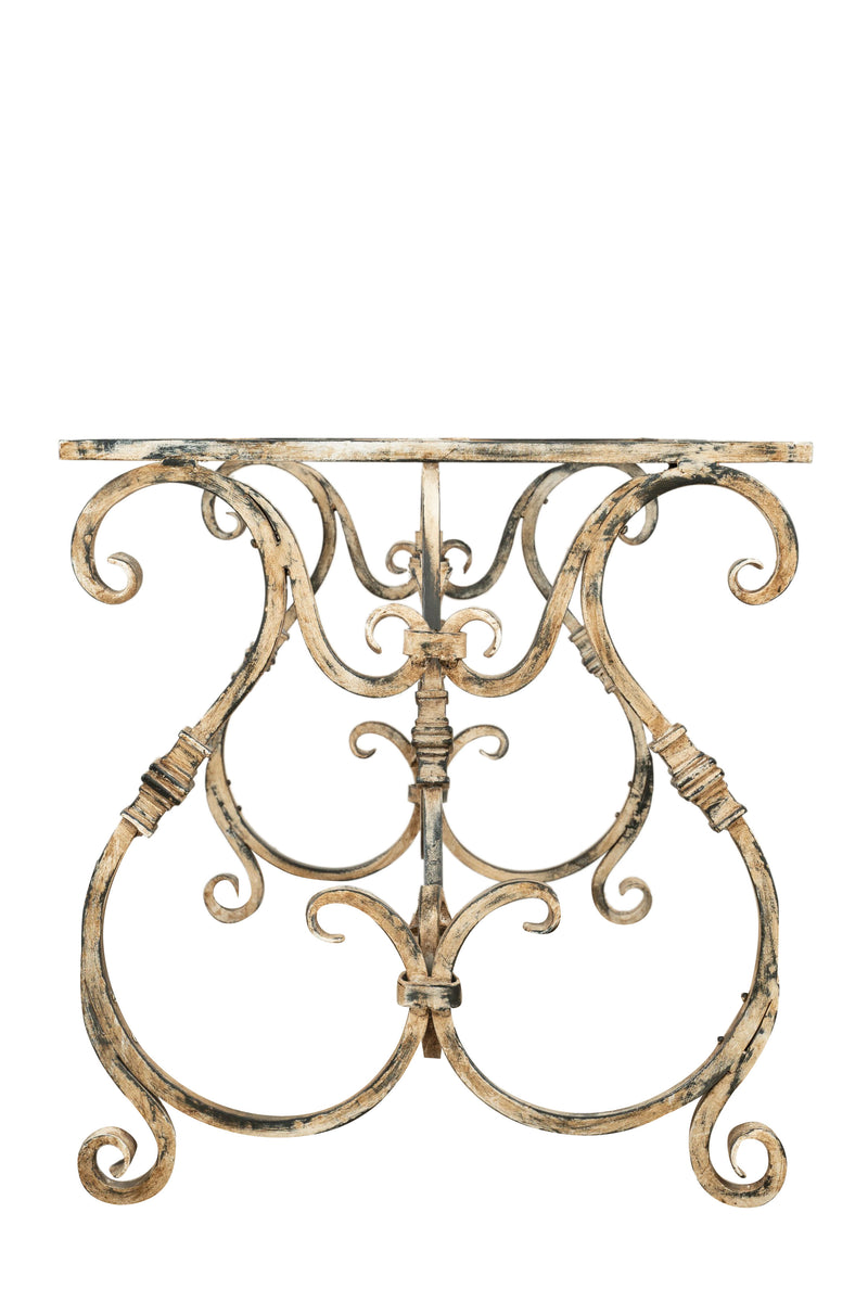 Biscottini Base tavolo in ferro finitura anticata Molto robusta resistente Offerta