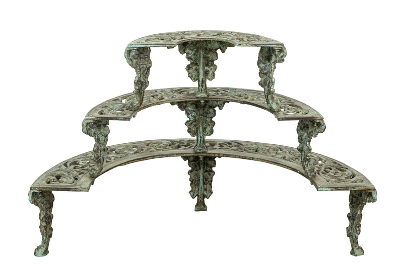 Biscottini Portavasi in ghisa finitura anticata Molto robusto, solido Offerta Speciale