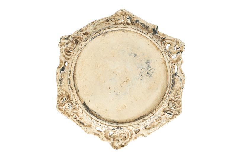 Biscottini Portavasi in ghisa finitura anticata Molto robusto, solido Offerta Speciale