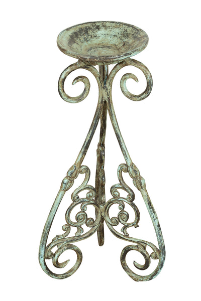 Biscottini Portavasi in ghisa finitura anticata Molto robusto, solido Offerta Speciale