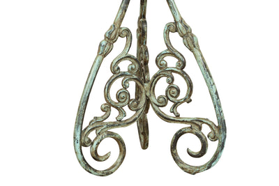 Biscottini Portavasi in ghisa finitura anticata Molto robusto, solido Offerta Speciale