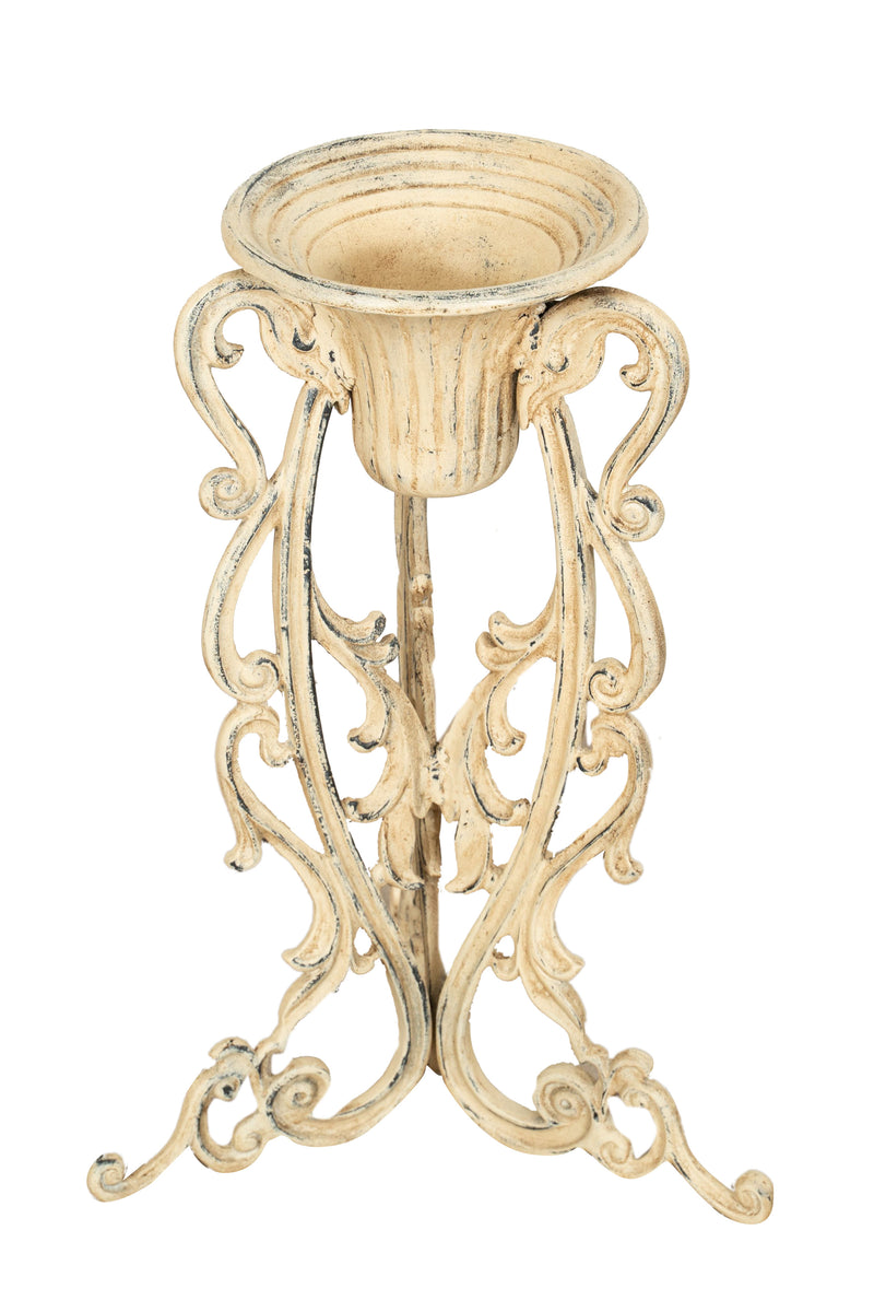 Biscottini Portavasi in ghisa finitura anticata Molto robusto, solido Offerta Speciale