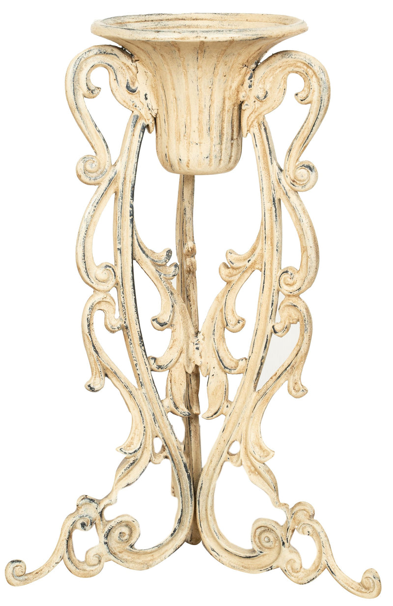 Biscottini Portavasi in ghisa finitura anticata Molto robusto, solido Offerta Speciale