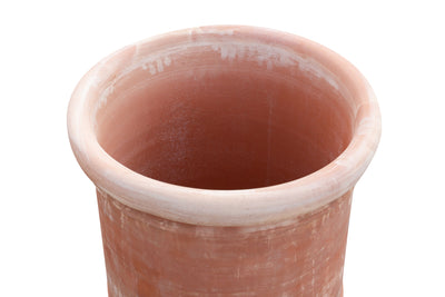 Biscottini VASO CONCA INVECCHIATA, IN TERRACOTTA TOSCANA 100% MADE IN ITALY INTERAMENTE LAVORATA A MANO L62XPR62XH55 CM