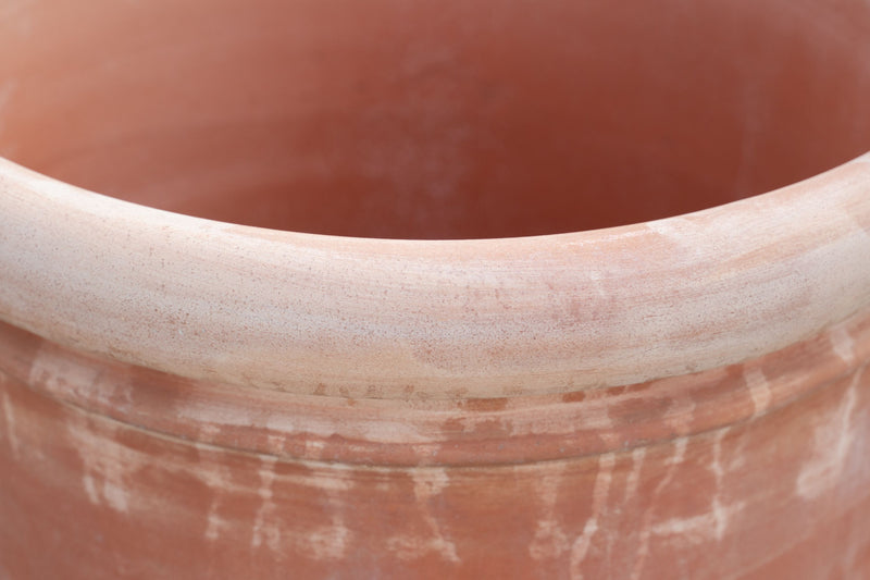 Biscottini VASO CONCA INVECCHIATA, IN TERRACOTTA TOSCANA 100% MADE IN ITALY INTERAMENTE LAVORATA A MANO L62XPR62XH55 CM