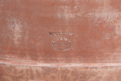 Biscottini VASO CONCA INVECCHIATA, IN TERRACOTTA TOSCANA 100% MADE IN ITALY INTERAMENTE LAVORATA A MANO L62XPR62XH55 CM