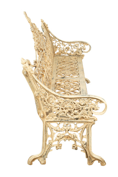 Biscottini Panchina Liberty in ghisa finitura anticata Molto Robusta, stabile Offerta