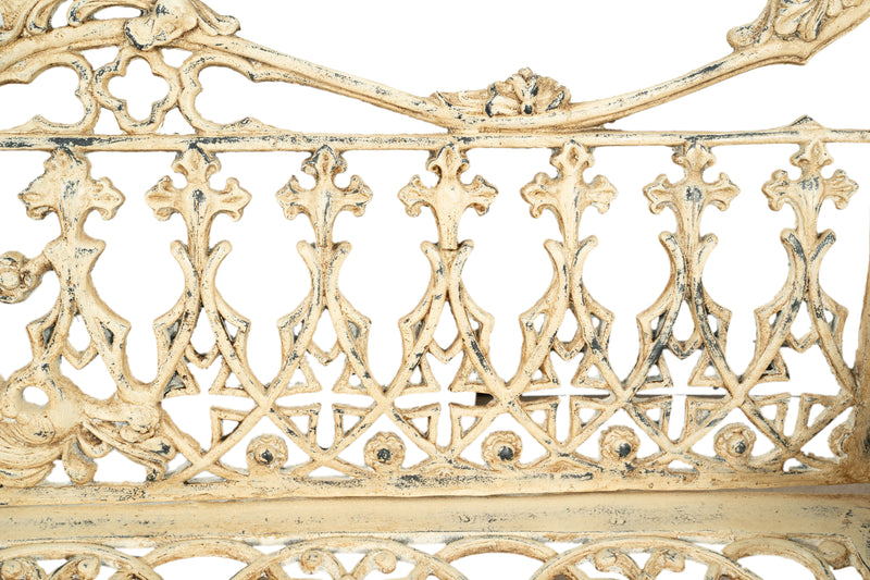 Biscottini Panchina Liberty in ghisa finitura anticata Molto Robusta, stabile Offerta